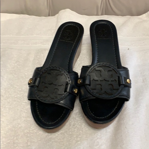 Tory Burch Shoes - Tory Burch Navy wedge